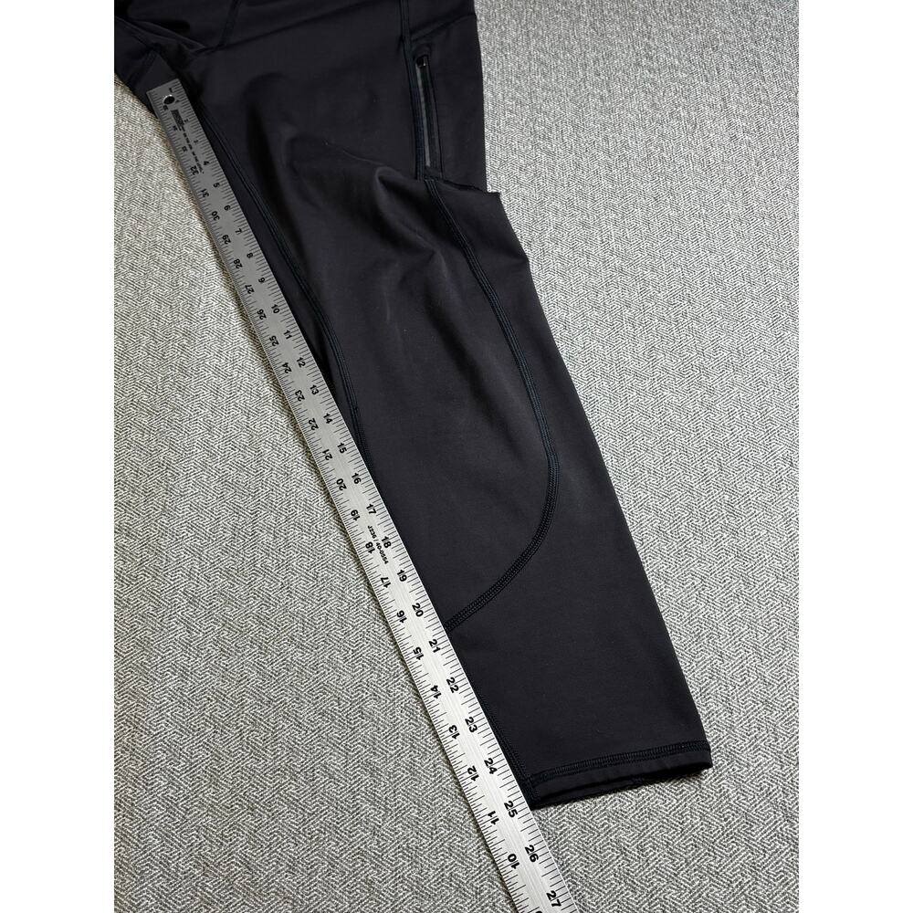 Athleta Ranier Leggings Sz L 7/8 Ankle Length Black Legging Pocket - Picture 7 of 10
